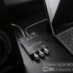 DAMGOO 100W+100W Amplifier Board With Treble And Bass Control, DC 9-24V, Bt And Aux Inputs, 2.0 Channel Stereo Amp Board For DIY Wireless Speakers, Password Free (Zk-1002T) image 3