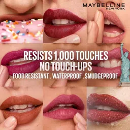 Maybelline New York Superstay Matte Ink Liquid Lipstick - 16H Longwear Matte | Warrior, 5ml image 3