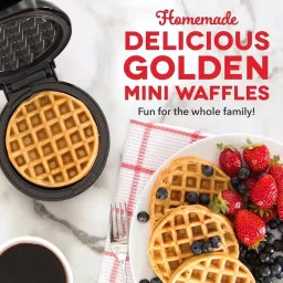 VarniADR 3 In 1 Mini Waffle Maker Machine, Electric Waffle Iron Home Kitchen Appliances Easy To Clean, Perfect For Breakfast, Dessert, Sandwich, Pan Cakes, Other Snacks | 350 Watts - 4 Inch image 5
