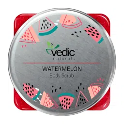 Vedic Naturals Watermelon Body Scrub 450gm | Tan Removal | Removes Dead Skin | Exfoliation | 100% Organic image 2