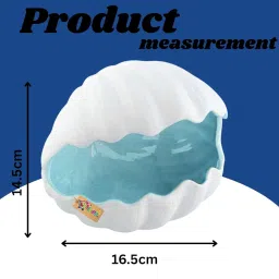 Western Era Hamster Ceramic Hideout House, Pearl Shell Shaped Cage Accessory | Cool Sleeping Hut for Hamsters, Gerbils, Mice | Shelter | Ventilated, Cute Design | Stress Relief House for Small Pet image 2