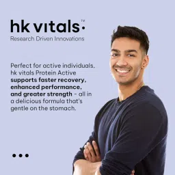 HealthKart hk vitals Protein Active (Chocolate, 400g / 0.88lbs) | All in One Triple Strength Protein | For Immunity and Stress-Relief image 2