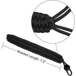 BAZPUR MART® Durable Braided Paracord Wristband â€“ Adjustable Buckle for Camping, Hiking & Outdoor Activities image 1