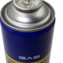 Universal Lighter Gas Recharge Can with Steel Refill Nozzle I Butane Gas Lighter Refill Bottle (550Ml) Stainless Steel Yellow image 4