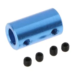 JAZZY PEARLS® Aluminium Alloy Flexible Motor Coupling 3D Printers Parts with Screws 5x8 | Flexible Couplings | Couplings & Joints | Mechanical Power Transmission | Automation, Motors & Drives image 2