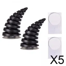 TRENDIVIBE 5x2Pcs Motorcycle Helmet Decoration Sticker Demon Horn for Bicycle Helmet| Universal Fit | High-Performance image 1