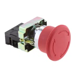 ELBME® XB2-BS542 RED Mushroom NC Emergency Stop Latching Rotary Self-Locking Push-Button Switch image 1