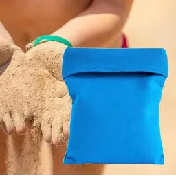 Soft & Durable Nylon Beach Sand Removal Bag - 3.23"x4.25" - Perfect for Surfing, Volleyball & Outdoor Activities - Keeps Skin Smooth & Clean - Essential Beach Accessory for All Ages image 2