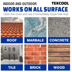 TEKCOOL Crack Seal Glue 300gm with Brush Transparent Waterproof Resin Epoxy for Roof Leakage Crack Seal Agent Roof Water Leakage Solution Water Proof Glue for Waterproofing (300 GM / 1 PACK), image 5