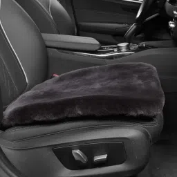 CottonFry Car Seat Cover/Pad, Soft Rabbit Fur Cover, Fluffy Plush Vehicle Protector Pad with Non-Slip Backing image 3