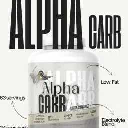ALPHA CARB CARBOHYDRATE WITH ELECTROLYTE BLEND 83 SERVING Carb Blend (2500 g, unflavor) image 3