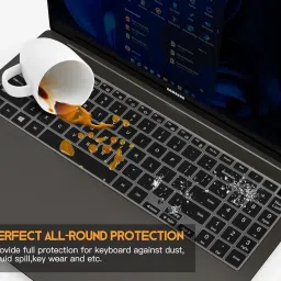 Capsa Keyboard Cover for Samsung Galaxy Book 4, 3 Pro 360 16", Pro & Ultra, 15.6" Keyboard Protector (Black) image 4