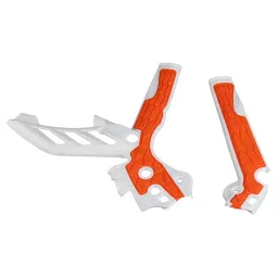 VELURA Motorcycle Frame Guards Grip Hard Side Protection Cover for Ktm Orange White|1 Set Motorcycle Handlebar Riser|Seat Covers| Parts & Accessories image 1