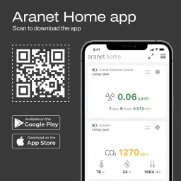 Aranet4 Home: Wireless Indoor Air Quality Monitor for Home, Office or School [CO2, Temperature, Humidity and More] Portable, Battery Powered, E-Ink Screen, App for Configuration & Data History image 4