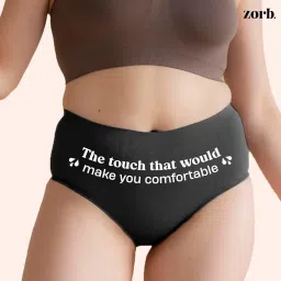 Zorb. Reusable Period Panty for Women | Comfortable Period Panties for Women Leak Proof | Absorbs Heavy Flow 4X of Sanitary Pad Blue, Small (PO2) image 5