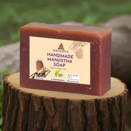 MAVASIVA Handmade Manjistha Soap | Skin Brightening & Tan Removal Soap Bar | Natural, Gentle on Skin | Suitable for All Skin Types | 100g image 2
