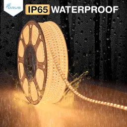 Forus LED Rope Strip Light 5 Meters 2 Year Warranty, Outdoor Waterproof Decorative Cove Lights for Ceiling, Balcony, Home Decor, Interior Decoration, Flexible Rope Light for Diwali, Christmas -Yellow image 4
