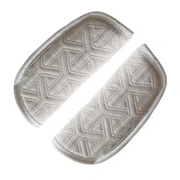 Enakshi® 1 Pair Shoulder Pads Cover Cushion Harness Comfortable Pad Beige|Baby | Car Safety Seats |Car Seat Accessories|Set of 2 Pieces Baby Stroller Shoulder Cover image 3