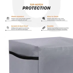 Cranique Dust Proof Water-Resistant Wet Grinder Cover for Table Top 2 Litre Ultra Grind+ Gold - Grey image 2