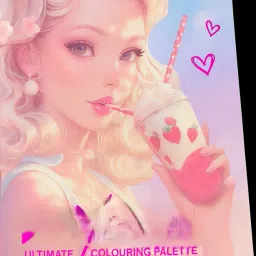 Queen Bee 37 Color Makeup Palette, Professional Eyeshadow and Lip Color Collection, Matte and Shimmer Finishes, Pink Case image 3