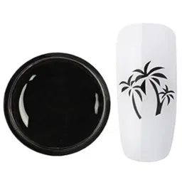 NPAH Professional Painting Gel, Nail Art Design and Drawing Gel, UV LED Soak Off (Black, Nail Painting Gel) image 1