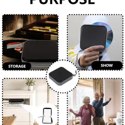 GODSDWARES 40 Capacity CD Case, DVD Case CD Cover Holder Compact Black Storage for Discs for Music and DVD Collections for Storage & Organization image 4