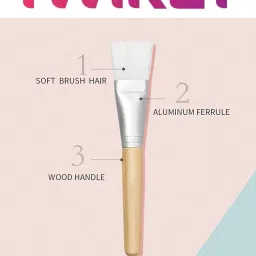 Face Mask Pack Brush with Soft Bristle, Face Mask and Bleach Apply Brush for Women (Pack of 1) Multicolor image 2