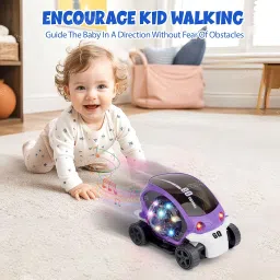 Zest 4 Toyz Stunt Car 360 Degree Rotating Stunt Car Bump and Go Toy with 4D Lights & Sounds Musical Car Battery Operated Toy for Kids - Assorted (Pack of 1) image 1