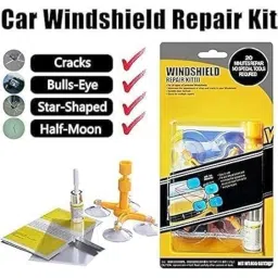 Windshield Repair Kit for Chips, Cracks, Bulls-Eye, Star-Shaped, and Nicks | Car Window Glass Repair Tool Set for Quick & Easy Auto Windshield Fix and Polishing (Pack of 1) image 4