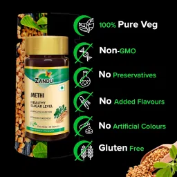 Zandu Methi Capsules (Fenugreek), Extracts of Methi (60 Veg Capsules x 2) image 3