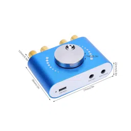 DC8-24V 5.0 Bluetooth Power Amplifier 2 Channels 20W+20W Stereo Power Amplifier Digital Speaker Audio Player image 1