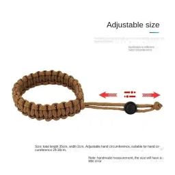 BAZPUR MART® Durable Braided Paracord Wristband â€“ Adjustable Buckle for Camping, Hiking & Outdoor Activities image 3