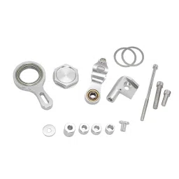 CALANDIS™ Motorcycle Steering Damper Bracket Mount Set for Yamaha YZF R6 YZF R1 Argent | Steering Dampers | Body & Frame | Motorcycle Parts | Parts & Accessories image 1