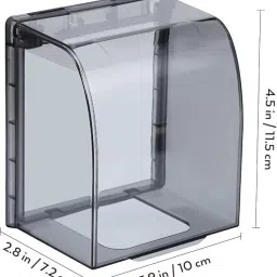 Bitrexup Universal Waterproof Wall Socket Plate Panel Switch Box Cover Protector | Weatherproof Single Outlet Cover Outdoor Receptacle Protector | baby safety wall socket cover image 2