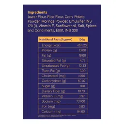 The Healthy Binge| Jowar Chips |Baked chips | No maida, palm oil or MSG | High Protein healthy snacks | Indian Masala Flavour | PACK of 6 (40 gm x 6) image 1