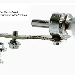 A2D? 9386. Turbo Type Sound Whistle Car Silencer Exhaust Silver for Maruti Suzuki Swift Dzire Type 3 image 2