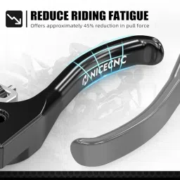 NICECNC Shorty Clutch Lever Compatible with Beta 200/250/300 RR 2013-2025, 350-500 RR/RR-S 4-Stroke 2012-2025,250 X-Trainer 2019-2025,300 X-Trainer 2015-2025, Black,See Fitments image 3