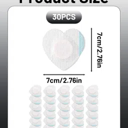 VayuSrot 30 PCS Castor Oil Patches for Belly Button, Navel Patch for Castor Oil Therapy, Natural Detox Solution, Abdominal Relief, Self-Adhesive Design image 1