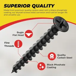 Hi-Plasst 500pc Combo Set of Screw and Wall Plug Combo Set – 25mm (100 pcs), 32mm (75 pcs), 38mm (50 pc), 50mm (25 pc) Screws with Matching Wall Plugs – for Wall Mounting, DIY, Repairs & Home Use image 4