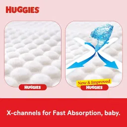 Huggies Complete Comfort Wonder Pants | Pant Style Baby Diapers XL Size, 56 Count | India's Fastest Absorbing Diaper, Patented Dry Xpert Channel, Ideal for 12 to 17 Kgs image 5