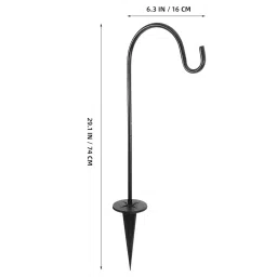 HANABASS Mini Shepherd Hooks for Outdoor Use Garden Hook Vintage Style Ideal for Flower Pot Lanterns and Bird Feeders image 2