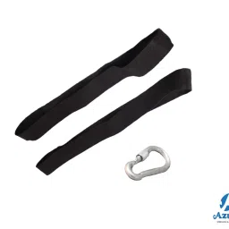 Azukaâ® Protective Anchor Strap Kit for Battle Rope, Nylon, Black image 3
