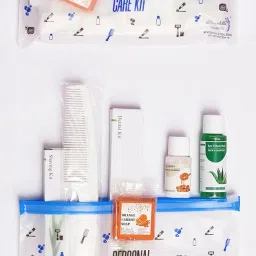 sevenhills toiletries 50 Sets Hotel Accessories,Guest House Kit,Guest Room Amenities,Marriage Guest Toiletry Kit Hospital Kit Frosted Zipper Pouch 9 X 4.5 INCH (50 Sets) image 4