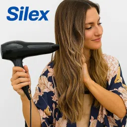 XNS PROFESSIONAL Hair Dryer for Men & Women 1500W Styling Tool with 2 Speed & 2 Heat Settings, Concentrator Nozzle, Hanging Loop Quick-Dry, Low-Noise Blow Dryer for Salon & Home Use(Silex Light 15) image 4