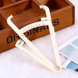 Body Fat Calipers for Accurately Body Fat Measurement Device Measuring Tool with Percentage Measure Charts for Men and Women（Beige） image 4