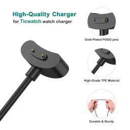 Tobfit Charging Cable Compatible with Ticwatch Pro 5 Charger, Replacement USB Charger Compatible with Ticwatch Pro 5 / Pro 3 / Pro 3 Lite / E3 Smartwatch,3.3ft/100cm image 2