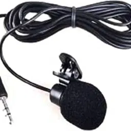 HANUMEX® 3.5mm Clip Microphone, Collar Mike for Voice Recording, Lapel Mic Mobile, PC, Laptop, Android Smartphones, Camera Microphone image 1