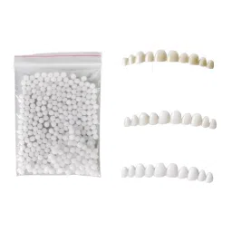 CALANDIS® Moldable Teeth Veneers with Adhesive Fitting Beads Temporary False Teeth | 1 bag Adhesive fitting beads | 3x fake teeth veneers image 2