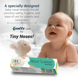 Zikku Baby Nose Cleaner Safe and Gentle Nose Cleaner for Kids and Newborns Babies, Nasal Tweezer/Nose Plucker for Baby, Easy-to-Use Remove Dust Particles and Mucus for Comfortable Breathing (White) image 3