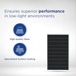 Eastman EMP50W - 50W Mono Perc Non-DCR Solar Panel (Pack of 1) Suitable for Home, Office & Shops | 10 Years Product Warranty | 25 Years Performance Warranty | Superior Low Light Performance image 1